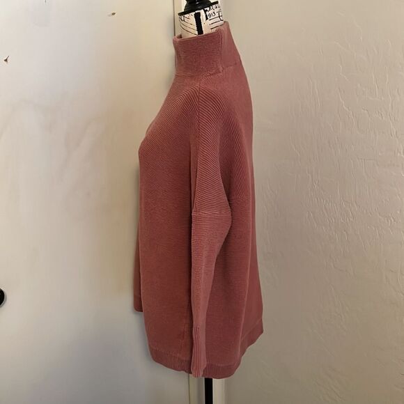 Free People Mock Neck Pullover Sweatshirt Casual Cozy Comfy Loungewear Boho - Picture 2 of 10